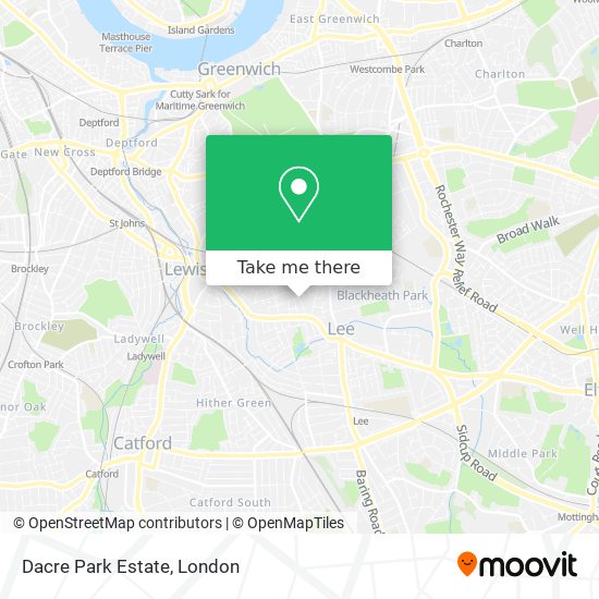 Dacre Park Estate map