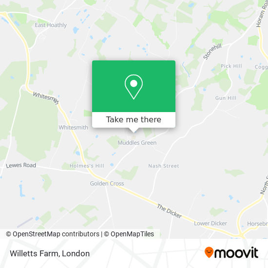 Willetts Farm map