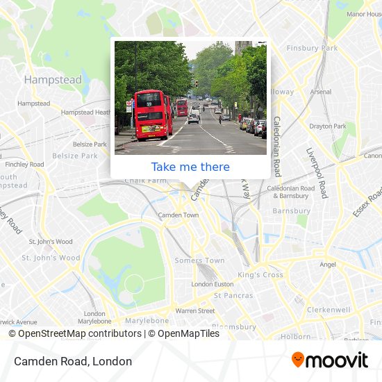 Camden Road map