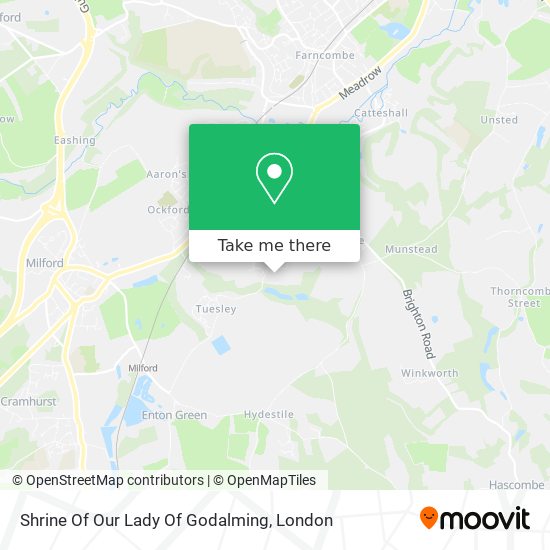 Shrine Of Our Lady Of Godalming map