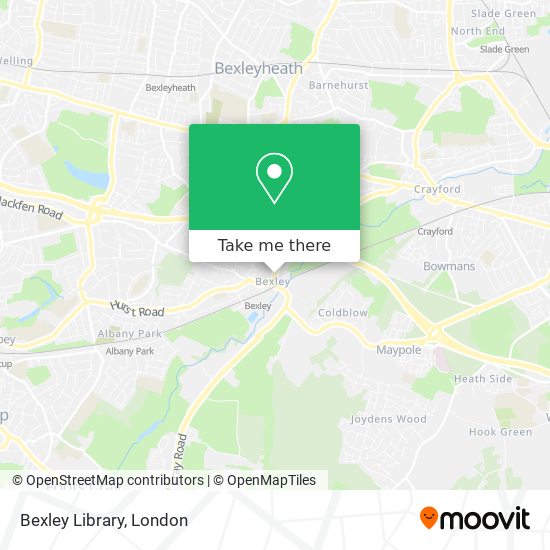 Bexley Library map