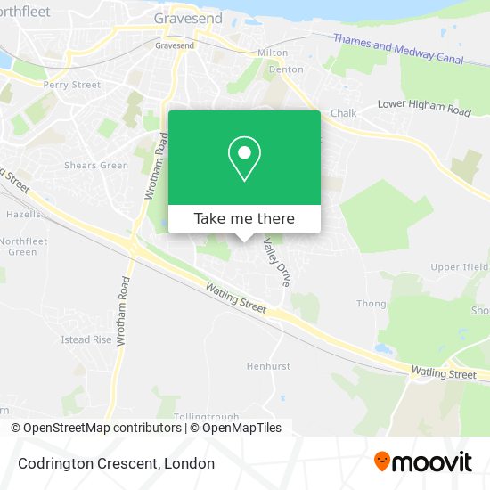 Codrington Crescent map