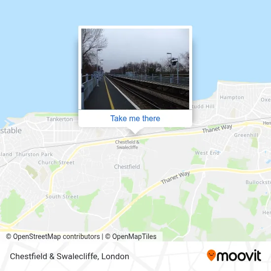 How to Get to Chestfield & Swalecliffe in Whitstable by Bus or Train?