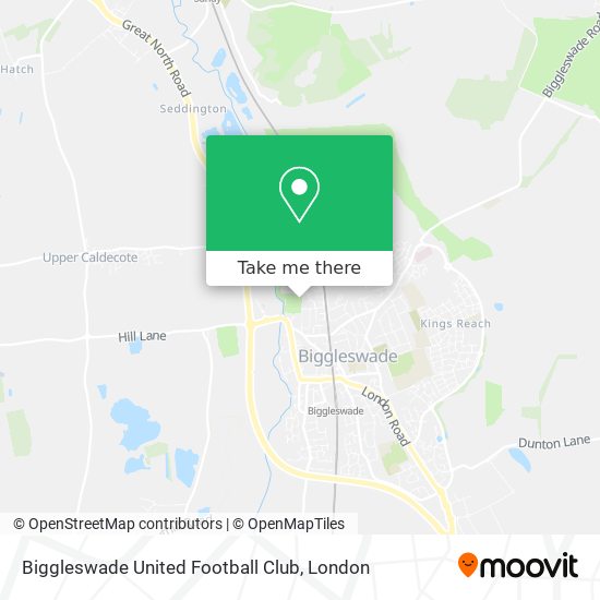 Biggleswade United Football Club map