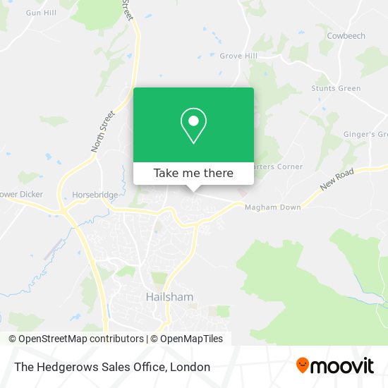 The Hedgerows Sales Office map