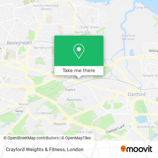 Crayford Weights & Fitness map