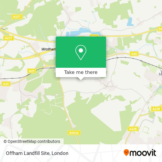 Offham Landfill Site map