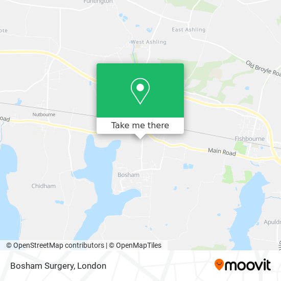 Bosham Surgery map