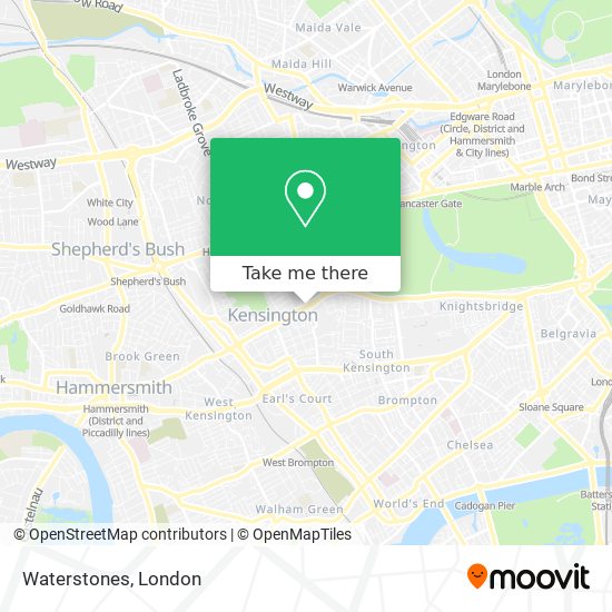 Waterstones map