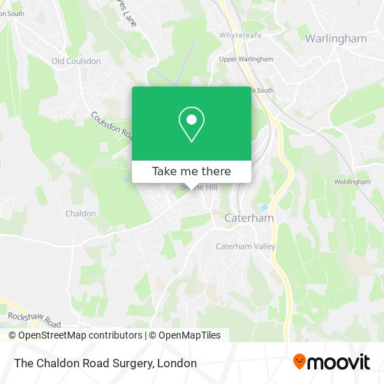 The Chaldon Road Surgery map