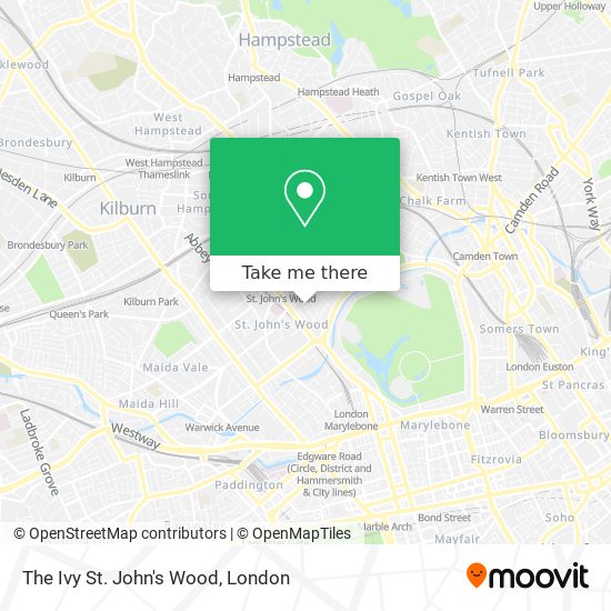 The Ivy St. John's Wood map