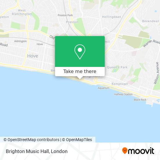 Brighton Music Hall map