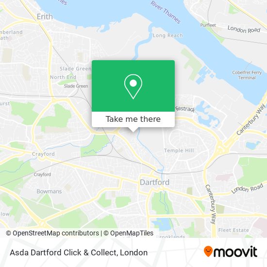 Asda Dartford Click & Collect map