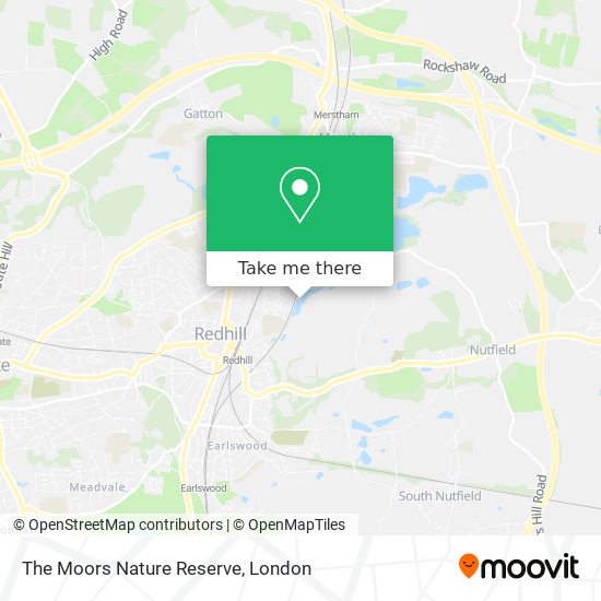 The Moors Nature Reserve map