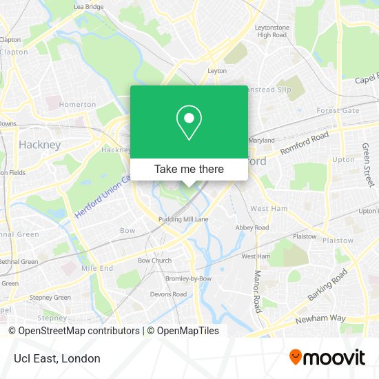 How to get to Ucl East in Stratford by bus, train or Tube?