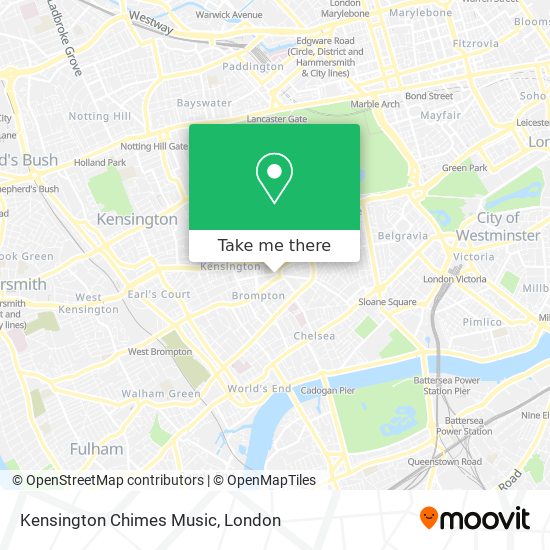 Kensington Chimes Music map