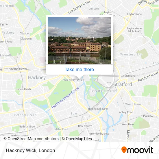 Hackney Wick map