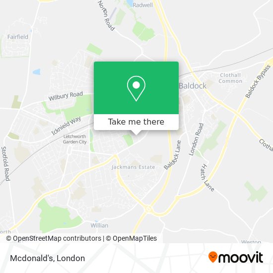 Walking Directions To Mcdonald S How To Get To Mcdonald's In Letchworth By Bus Or Train?