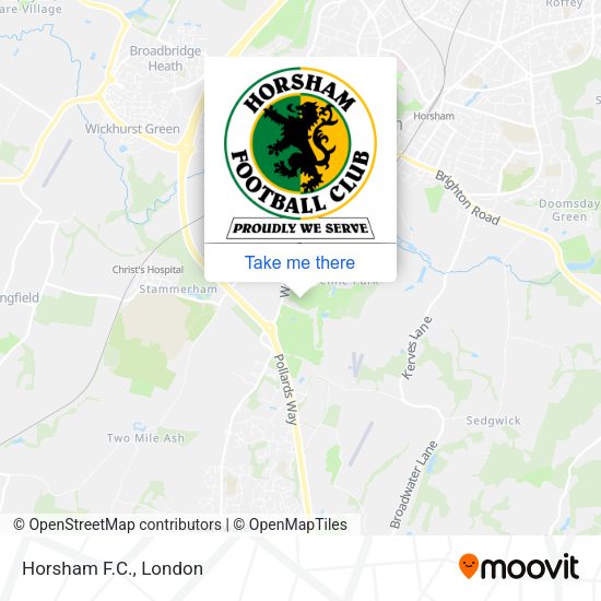 Horsham F.C. map