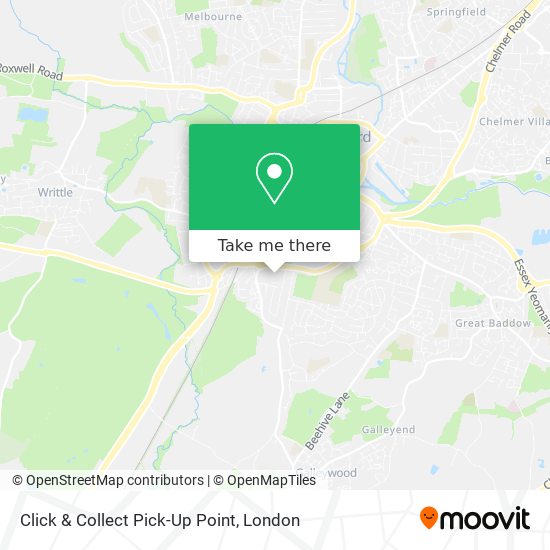 Click & Collect Pick-Up Point map