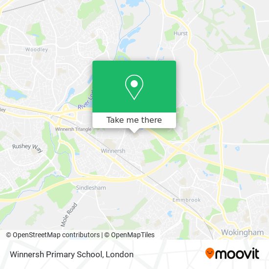 Winnersh Primary School map
