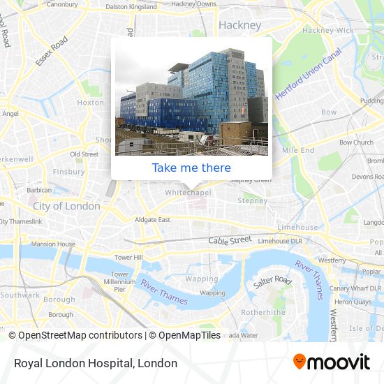 Royal London Hospital map
