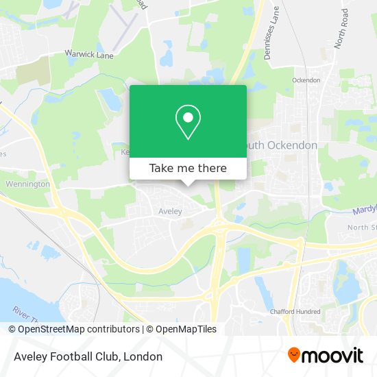 Aveley Football Club map