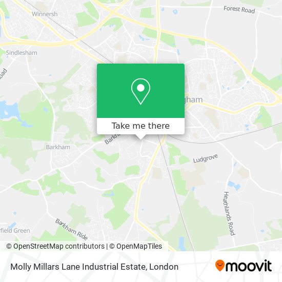 Molly Millars Lane Industrial Estate map