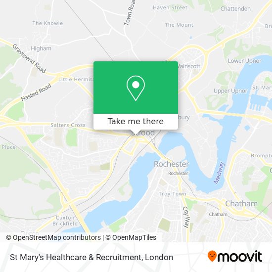 St Mary's Healthcare & Recruitment map