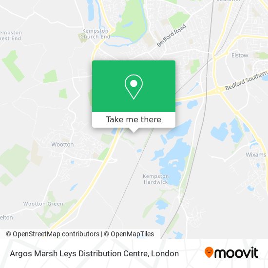 Argos Marsh Leys Distribution Centre map