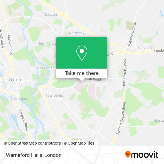 Warneford Halls map