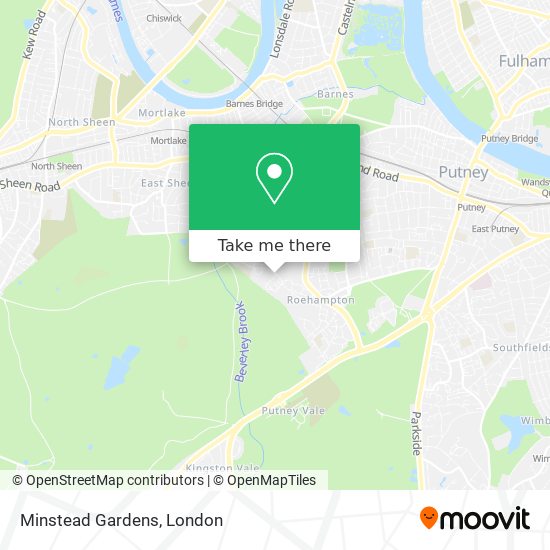 Minstead Gardens map