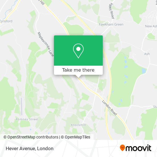 Hever Avenue map