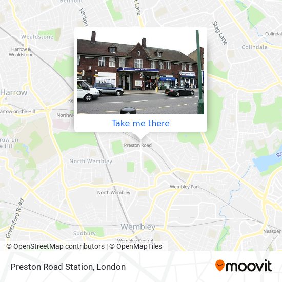 Preston Road Station map
