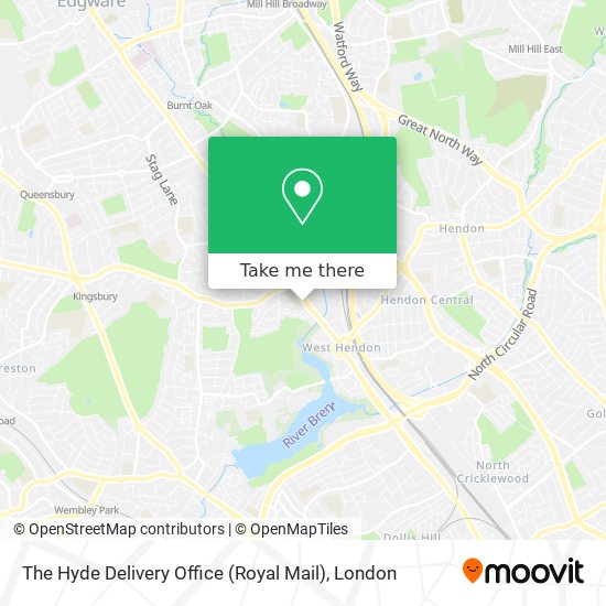 The Hyde Delivery Office (Royal Mail) map