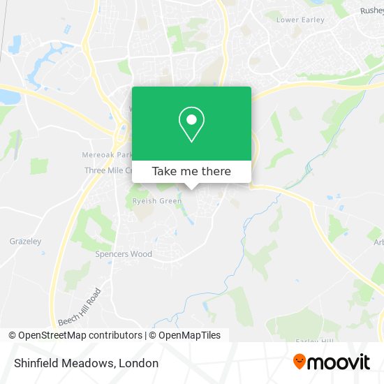 Shinfield Meadows map