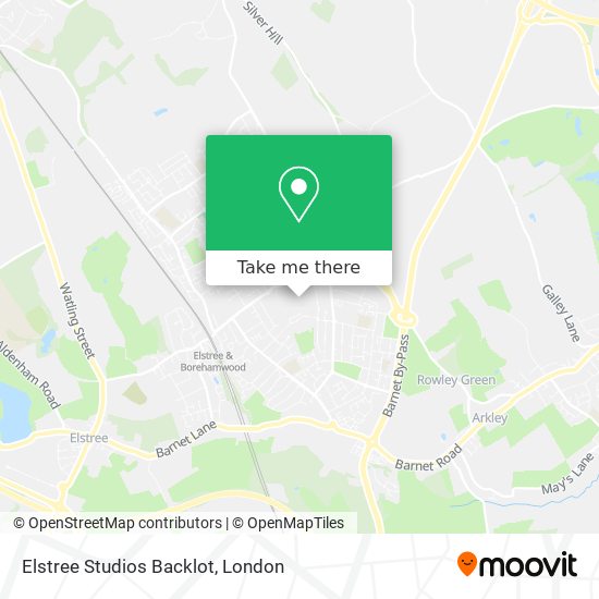 Elstree Studios Backlot map