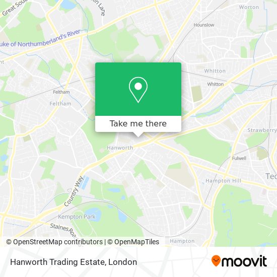 Hanworth Trading Estate map