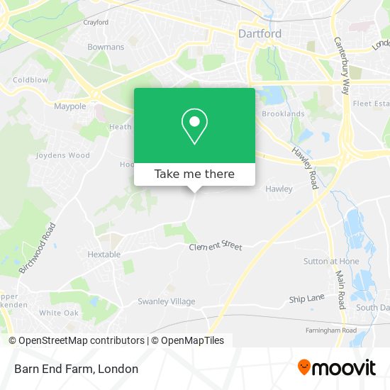 Barn End Farm map