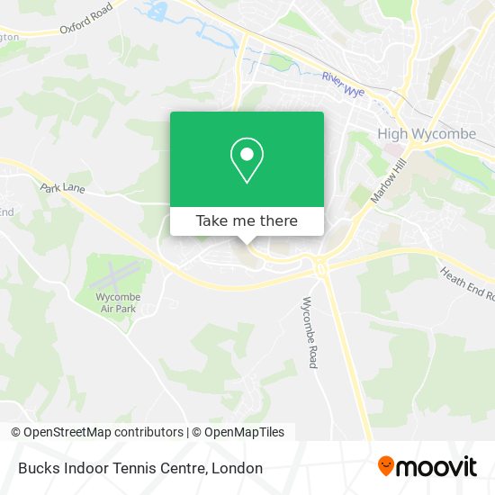 Bucks Indoor Tennis Centre map