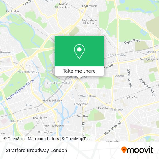 Stratford Broadway map