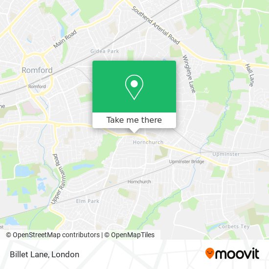 Billet Lane map