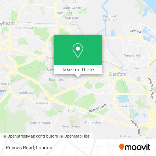 Princes Road map