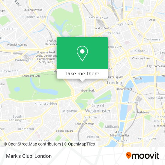 Mark's Club map