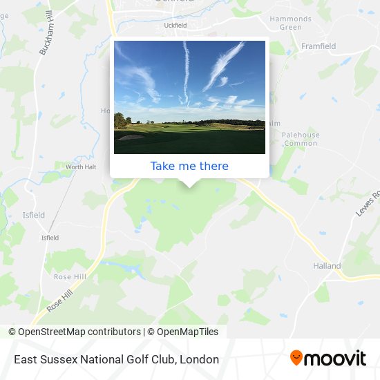 East Sussex National Golf Club map