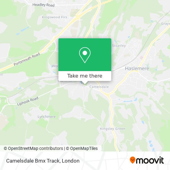 Camelsdale Bmx Track map