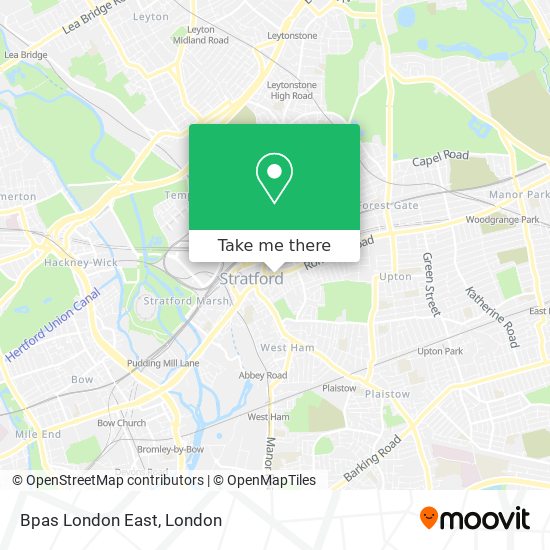 Bpas London East map