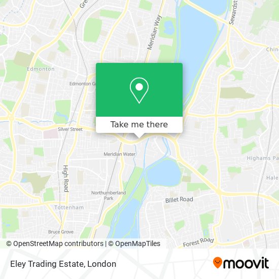 Eley Trading Estate map