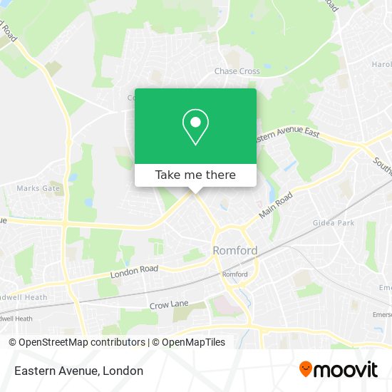 Eastern Avenue map