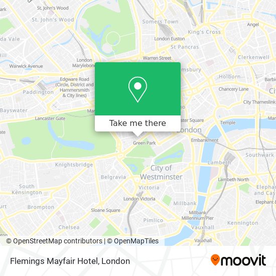 Flemings Mayfair Hotel map